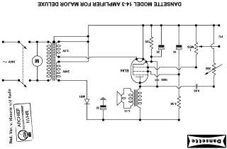 Dansette Major Deluxe schematic circuit diagram